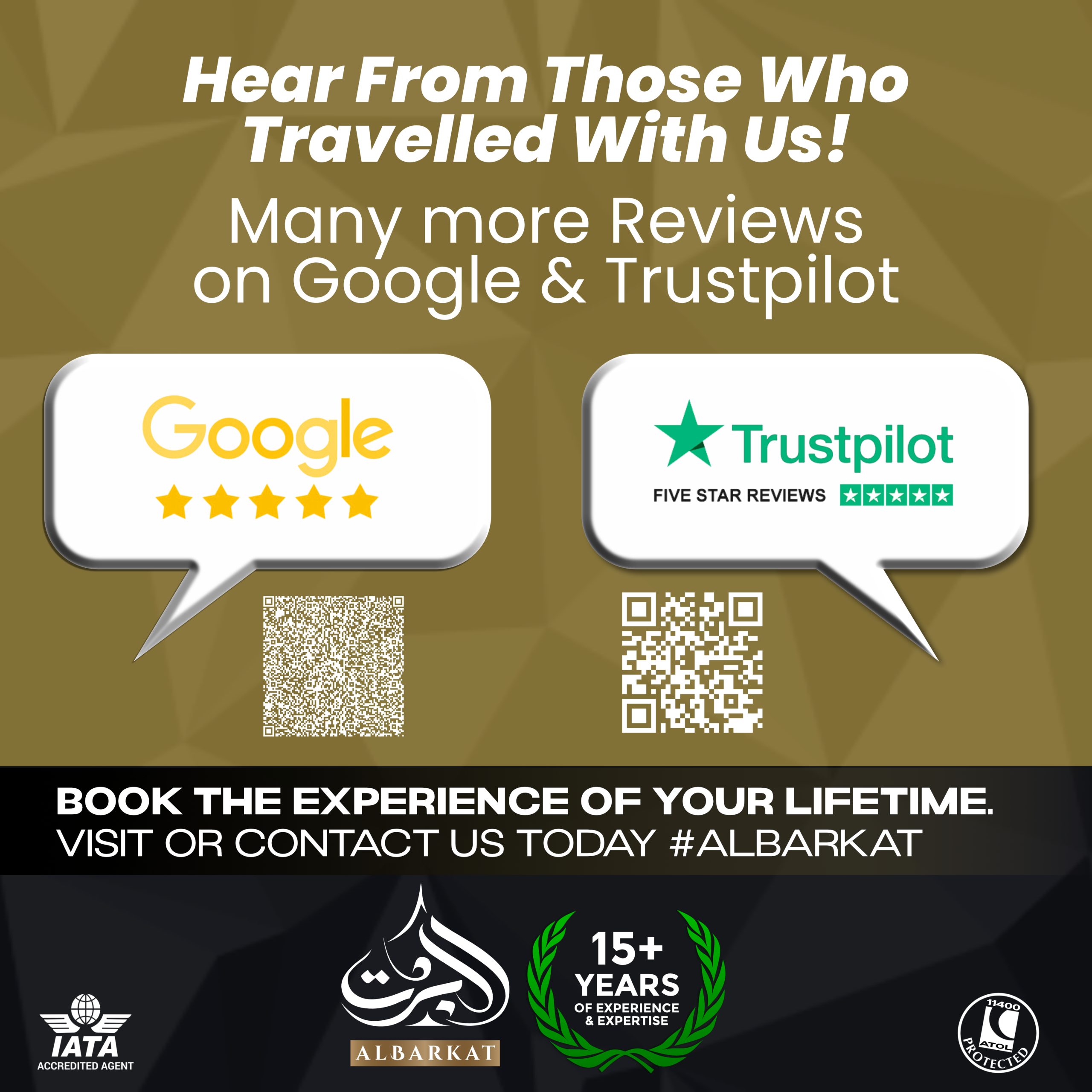 Check out our reviews on TrustPilot & Google